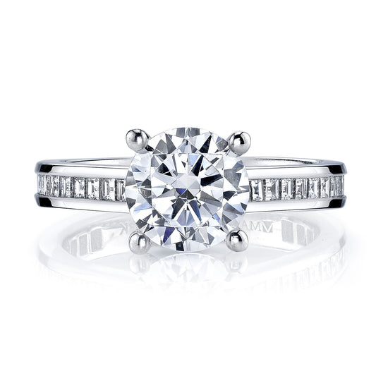 Ladies Round Engagement Ring R283-CR