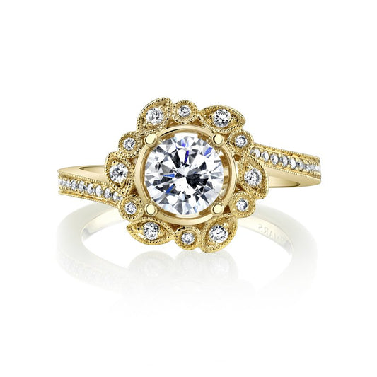 Ladies Round Engagement Ring 27092