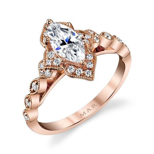 Ladies Marquise Engagement Ring 27098