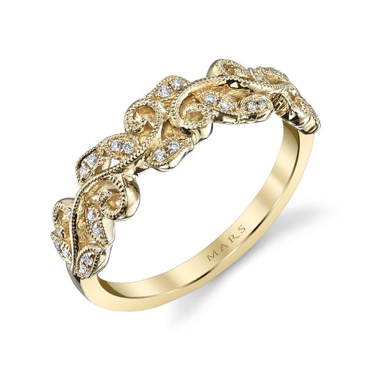 Ladies Round Wedding Band 26504