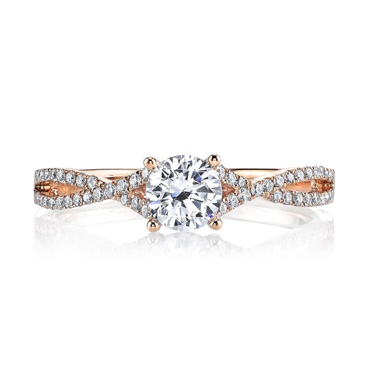 Ladies Round Engagement Ring 25727