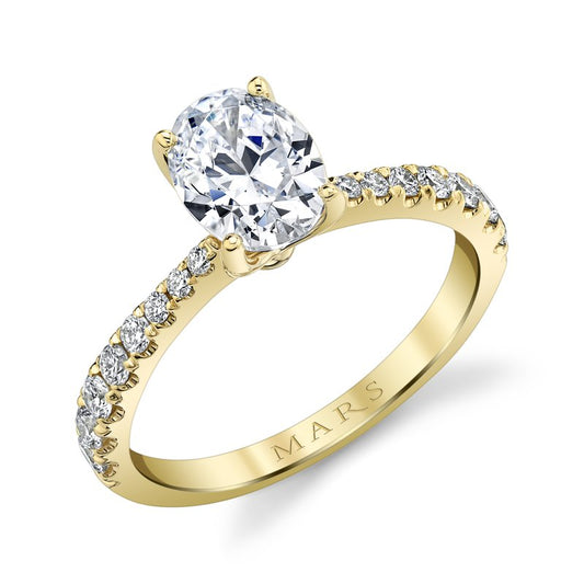 Ladies Oval Engagement Ring 27557RD