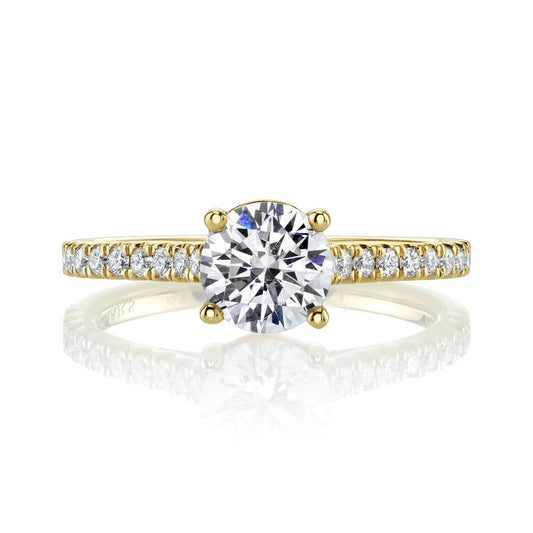 Ladies Round Engagement Ring 27084