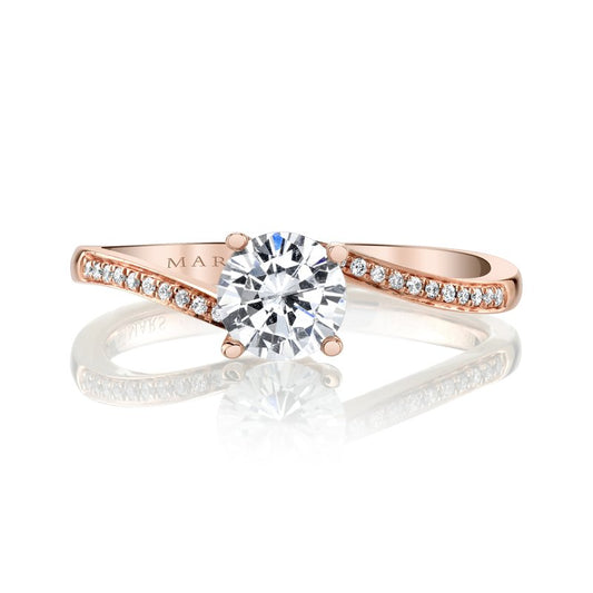 Ladies Round Engagement Ring 25386B