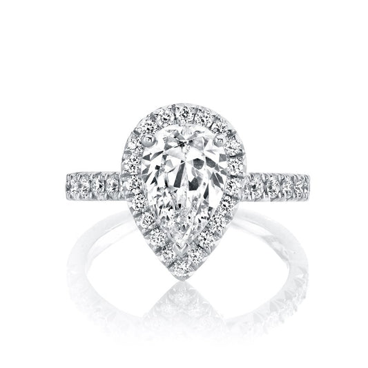 Ladies Pear Engagement Ring 27081