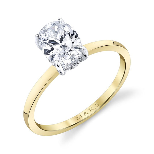 Ladies Oval Engagement Ring 27553RD