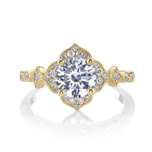 Ladies Round Engagement Ring 27070