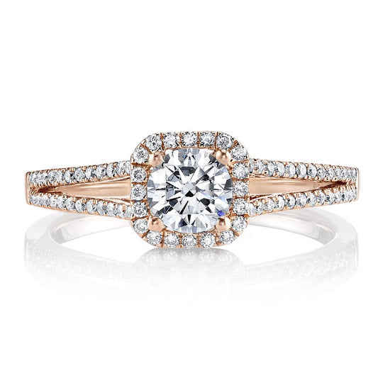 Ladies Round Engagement Ring 25355