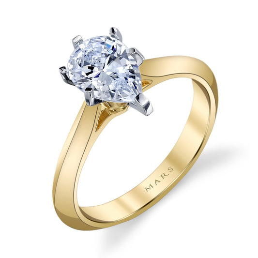 Ladies Pear Engagement Ring 14796