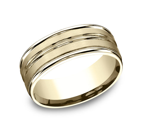 8mm Wedding Band Ring RECF58180